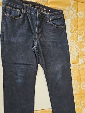 American Eagle Outfitters Men's Slim Jeans in Dark Indigo